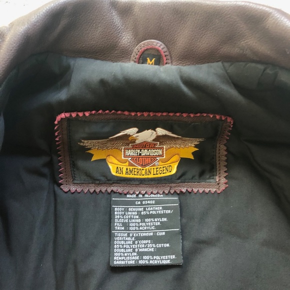 SOLD. NWT- Harley Davidson Leather Jacket - Picture 8 of 10